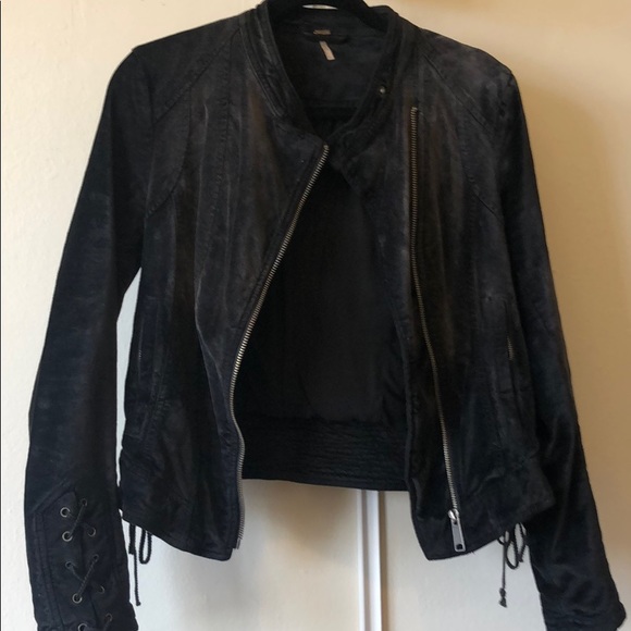 Free People Jackets & Blazers - Velour black jacket from Free People Free People Jackets & Blazers - Velour black jacket from Free People